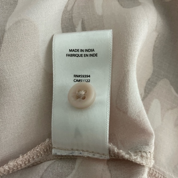 beach lunch lounge collection button down shirt top Size XL Pink Camo Casual - Picture 6 of 7